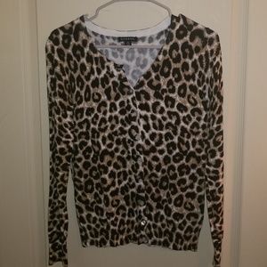 Medium animal print cardigan